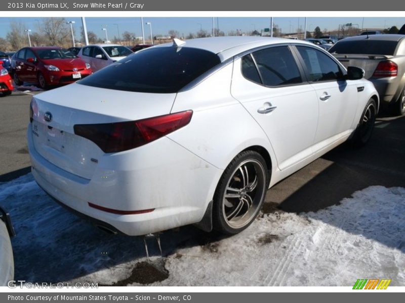 Snow White Pearl / Gray 2013 Kia Optima LX