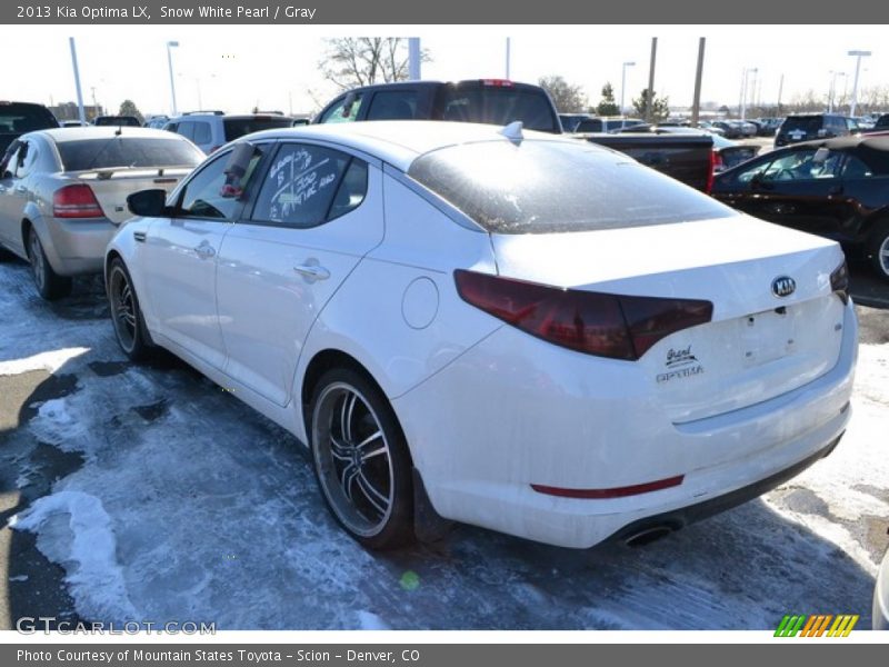 Snow White Pearl / Gray 2013 Kia Optima LX