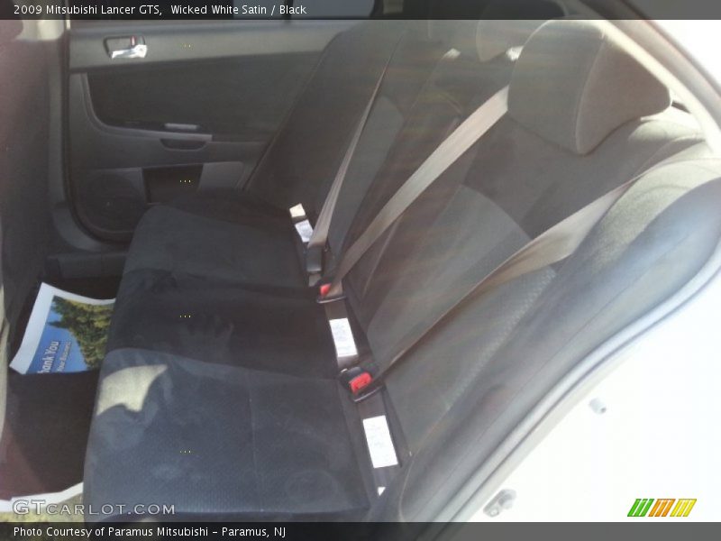 Wicked White Satin / Black 2009 Mitsubishi Lancer GTS
