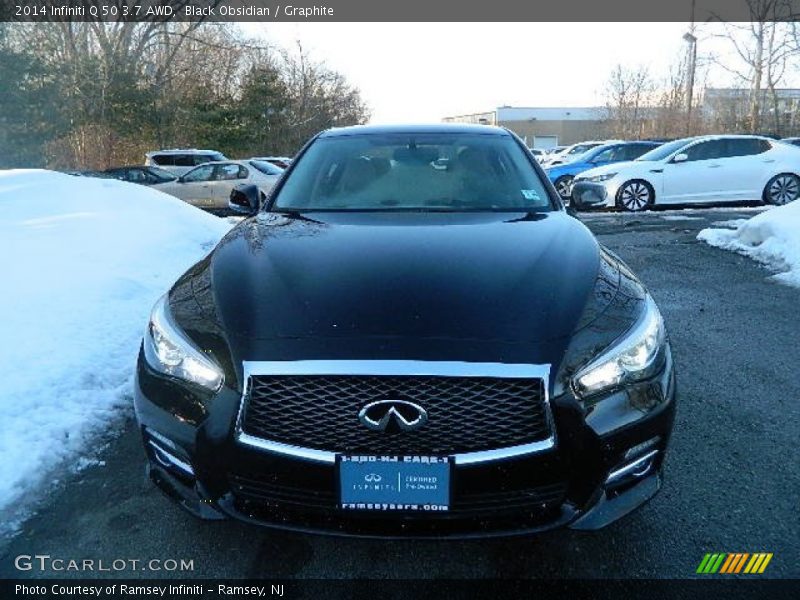 Black Obsidian / Graphite 2014 Infiniti Q 50 3.7 AWD