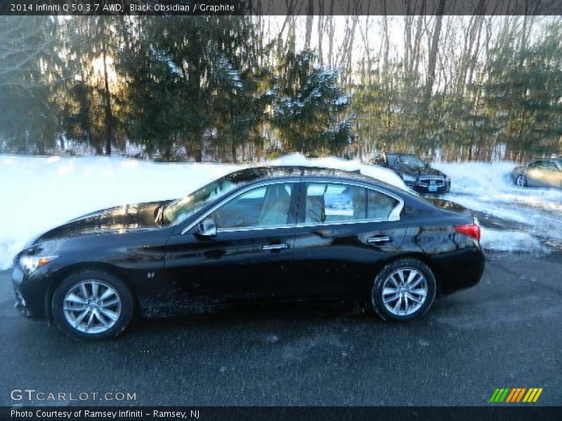 Black Obsidian / Graphite 2014 Infiniti Q 50 3.7 AWD