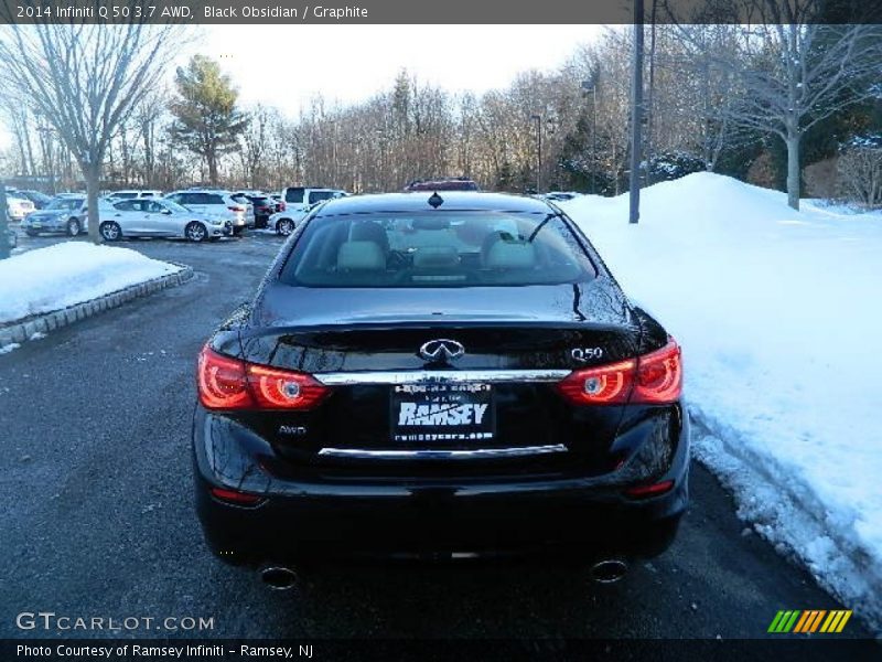 Black Obsidian / Graphite 2014 Infiniti Q 50 3.7 AWD