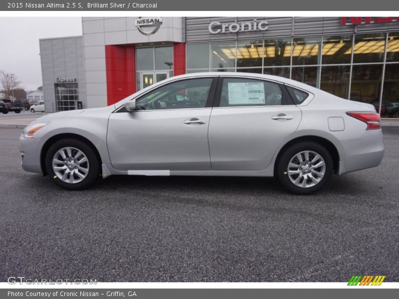 Brilliant Silver / Charcoal 2015 Nissan Altima 2.5 S