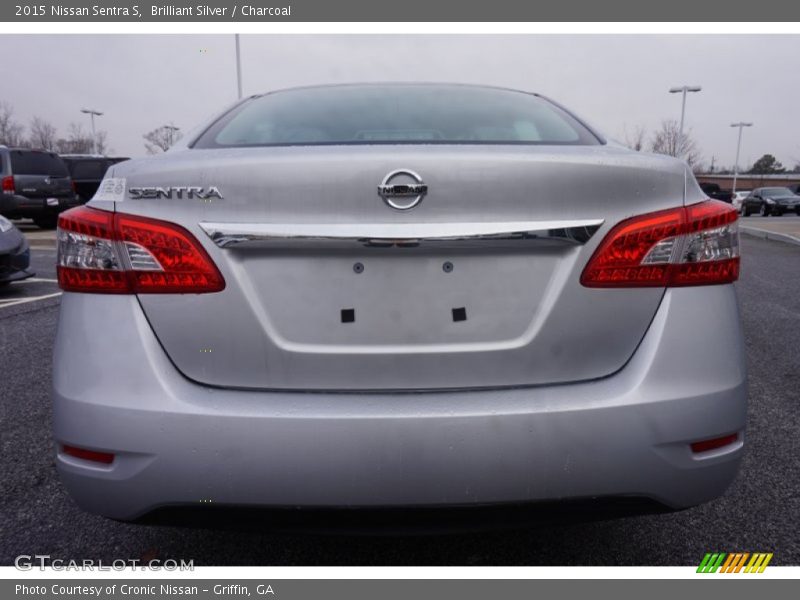 Brilliant Silver / Charcoal 2015 Nissan Sentra S