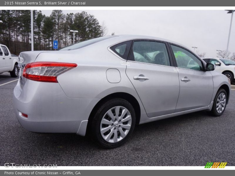 Brilliant Silver / Charcoal 2015 Nissan Sentra S