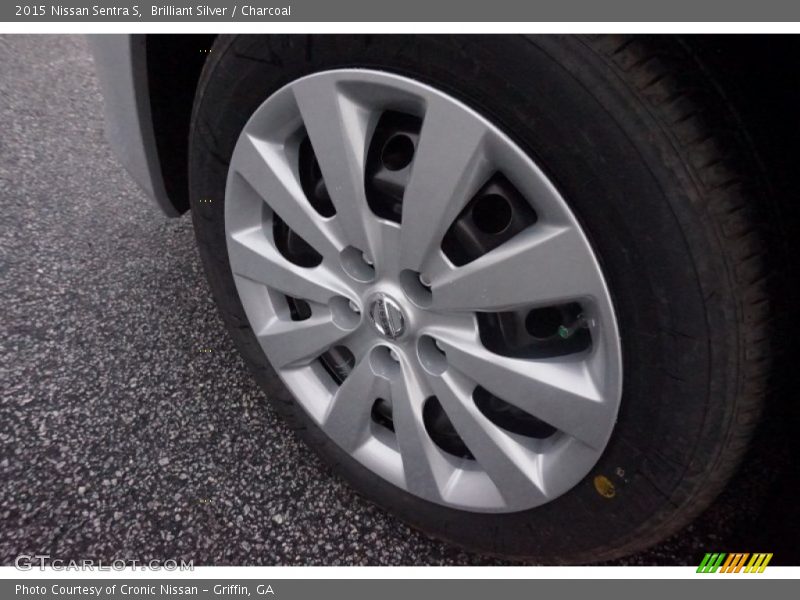 Brilliant Silver / Charcoal 2015 Nissan Sentra S