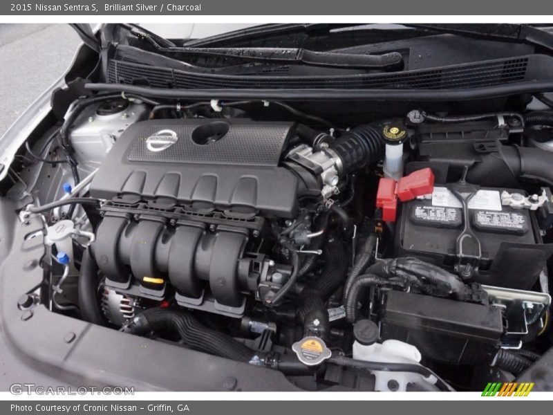 Brilliant Silver / Charcoal 2015 Nissan Sentra S