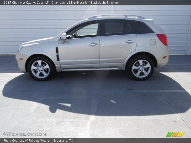 Champagne Silver Metallic / Black/Light Titanium 2015 Chevrolet Captiva Sport LT