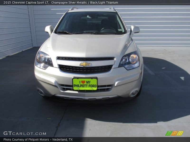 Champagne Silver Metallic / Black/Light Titanium 2015 Chevrolet Captiva Sport LT