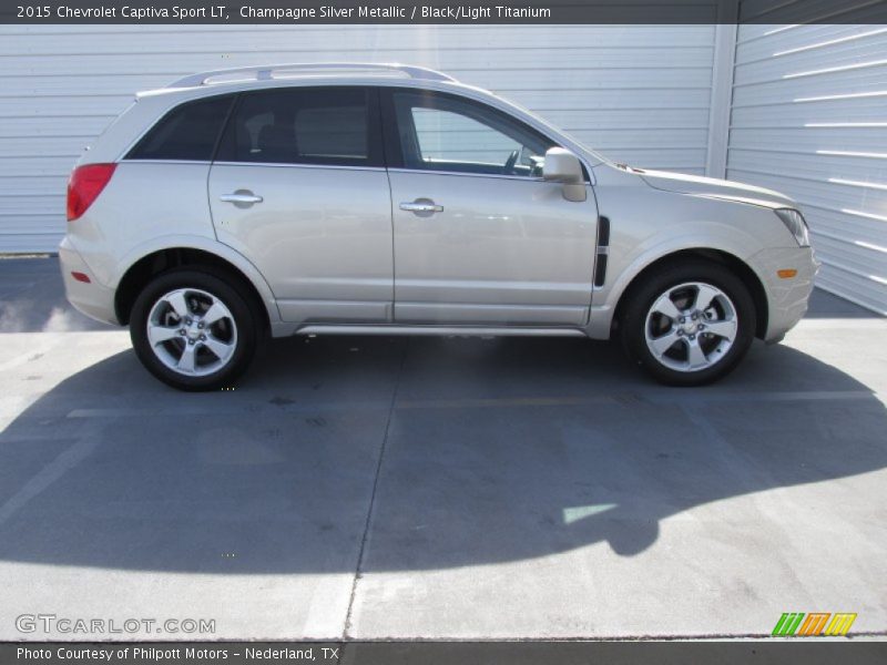 Champagne Silver Metallic / Black/Light Titanium 2015 Chevrolet Captiva Sport LT