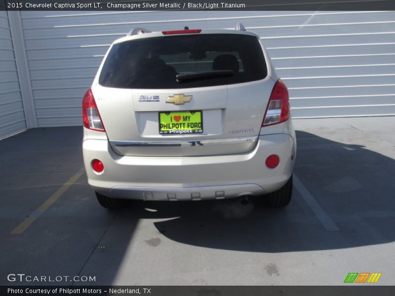 Champagne Silver Metallic / Black/Light Titanium 2015 Chevrolet Captiva Sport LT