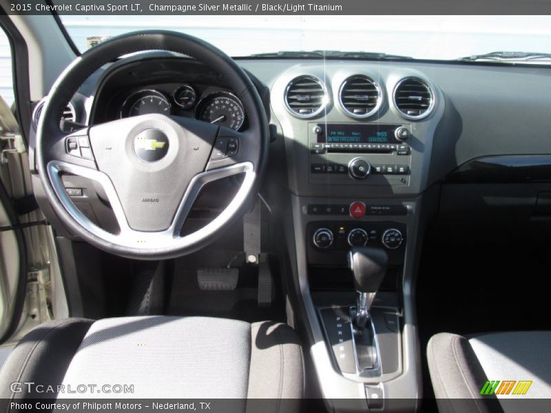 Champagne Silver Metallic / Black/Light Titanium 2015 Chevrolet Captiva Sport LT