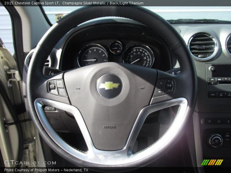 Champagne Silver Metallic / Black/Light Titanium 2015 Chevrolet Captiva Sport LT
