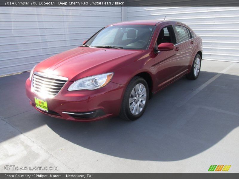 Deep Cherry Red Crystal Pearl / Black 2014 Chrysler 200 LX Sedan