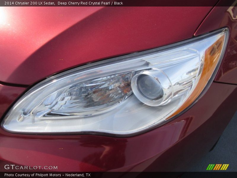 Deep Cherry Red Crystal Pearl / Black 2014 Chrysler 200 LX Sedan