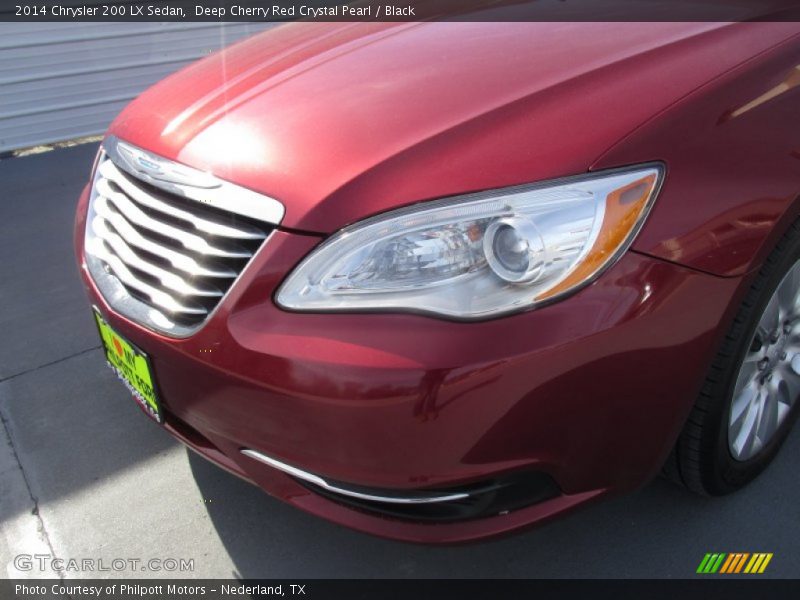 Deep Cherry Red Crystal Pearl / Black 2014 Chrysler 200 LX Sedan