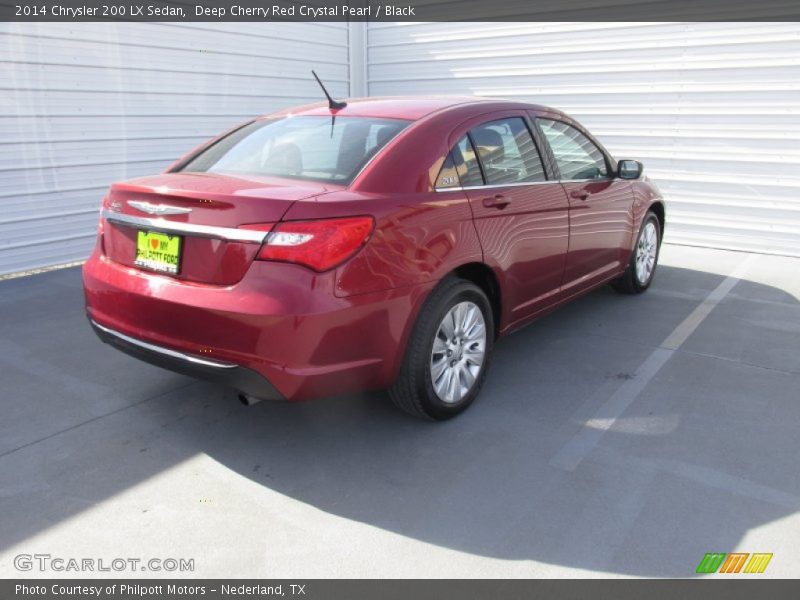 Deep Cherry Red Crystal Pearl / Black 2014 Chrysler 200 LX Sedan