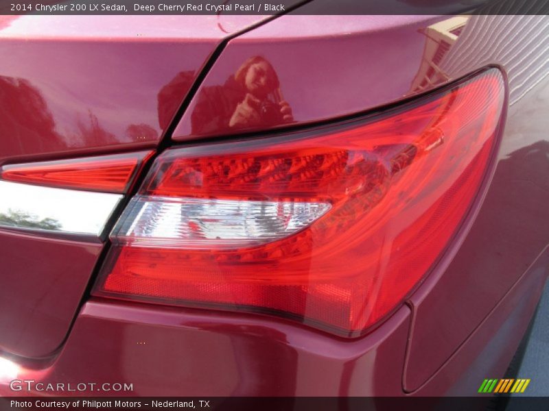 Deep Cherry Red Crystal Pearl / Black 2014 Chrysler 200 LX Sedan