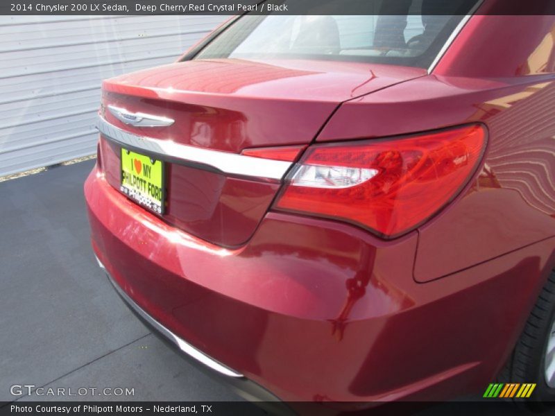 Deep Cherry Red Crystal Pearl / Black 2014 Chrysler 200 LX Sedan
