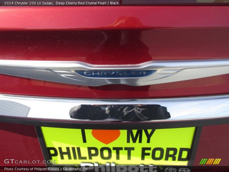 Deep Cherry Red Crystal Pearl / Black 2014 Chrysler 200 LX Sedan