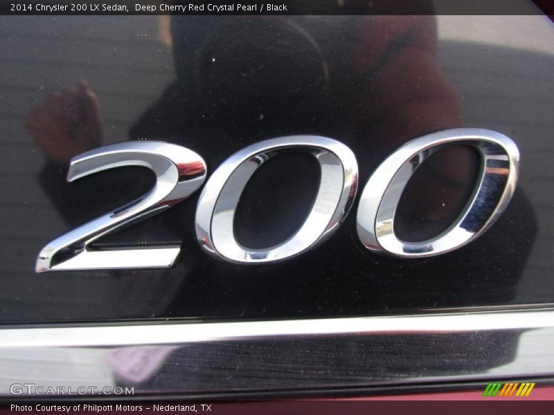 Deep Cherry Red Crystal Pearl / Black 2014 Chrysler 200 LX Sedan
