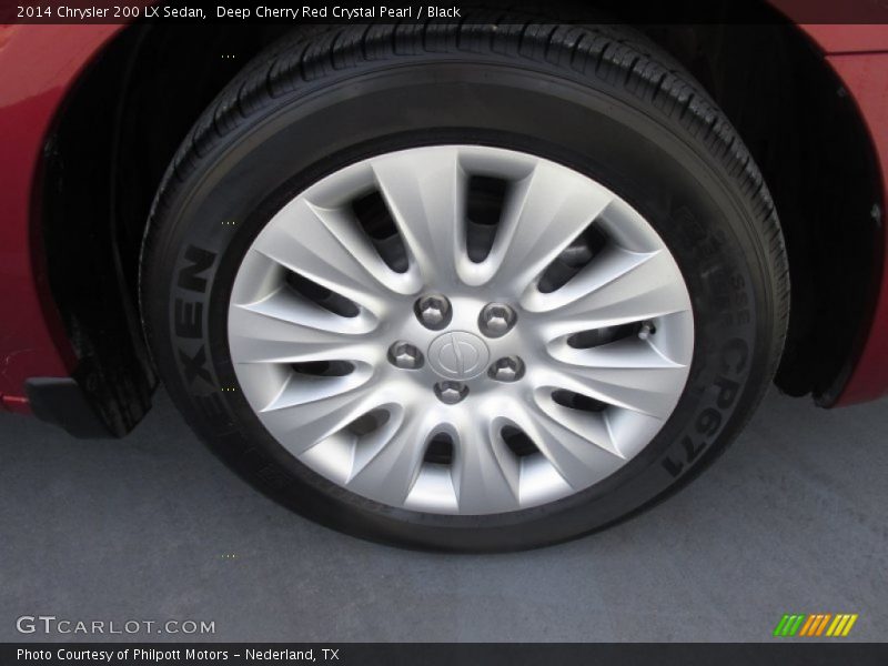 Deep Cherry Red Crystal Pearl / Black 2014 Chrysler 200 LX Sedan