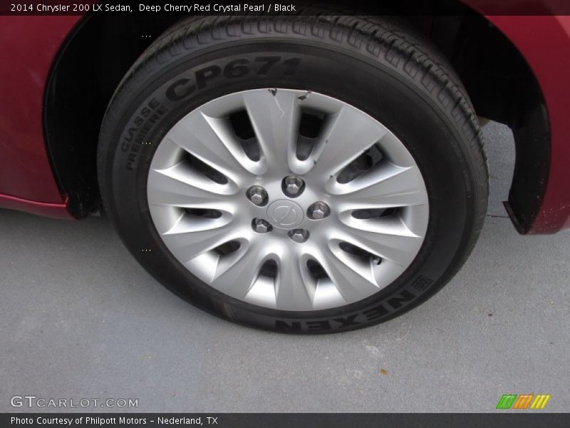 Deep Cherry Red Crystal Pearl / Black 2014 Chrysler 200 LX Sedan