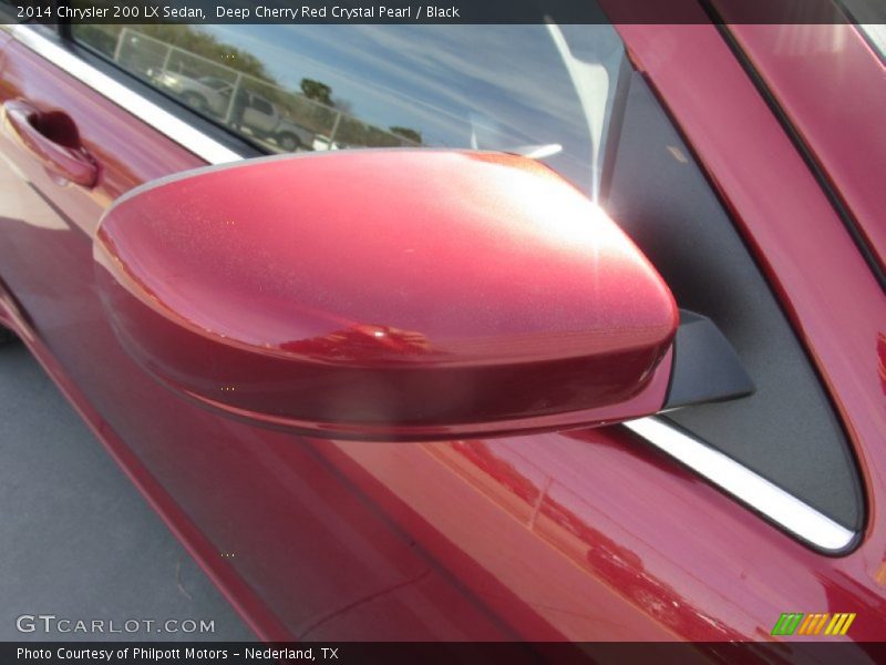 Deep Cherry Red Crystal Pearl / Black 2014 Chrysler 200 LX Sedan