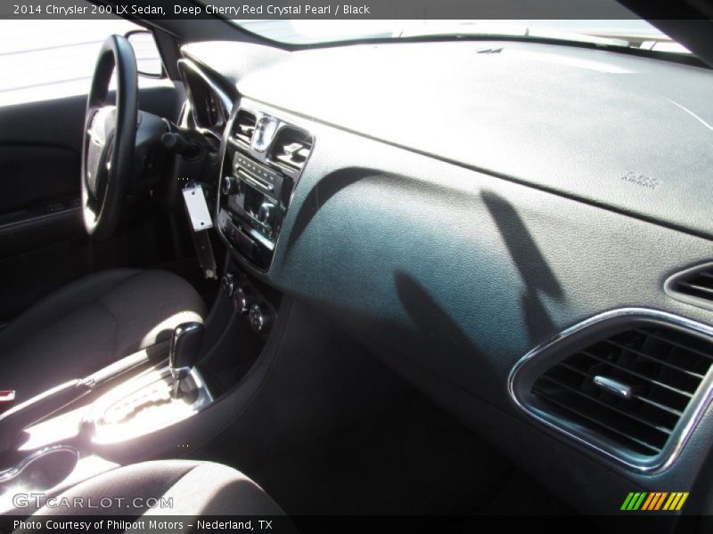 Deep Cherry Red Crystal Pearl / Black 2014 Chrysler 200 LX Sedan