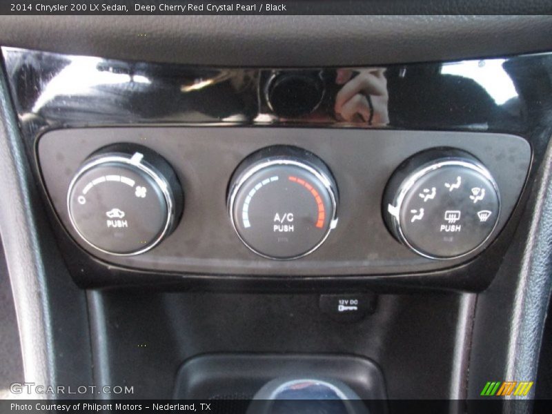 Deep Cherry Red Crystal Pearl / Black 2014 Chrysler 200 LX Sedan