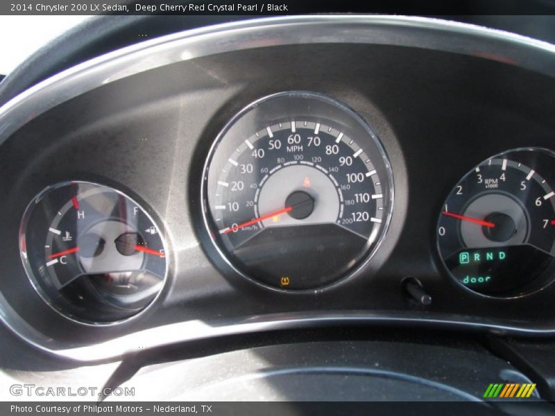 Deep Cherry Red Crystal Pearl / Black 2014 Chrysler 200 LX Sedan