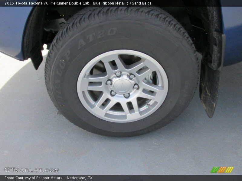 Blue Ribbon Metallic / Sand Beige 2015 Toyota Tacoma V6 PreRunner Double Cab