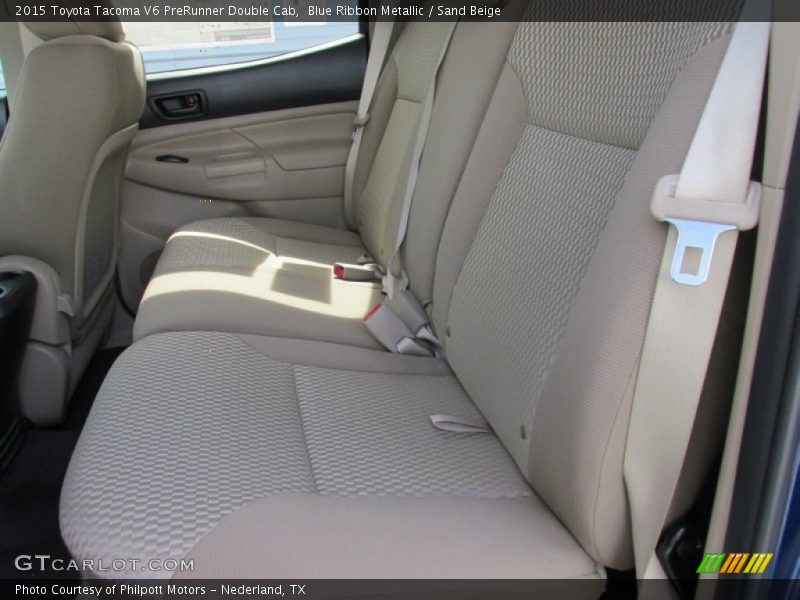 Blue Ribbon Metallic / Sand Beige 2015 Toyota Tacoma V6 PreRunner Double Cab