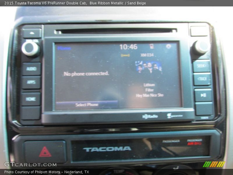Blue Ribbon Metallic / Sand Beige 2015 Toyota Tacoma V6 PreRunner Double Cab