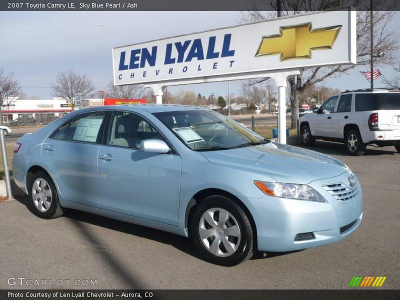 Sky Blue Pearl / Ash 2007 Toyota Camry LE