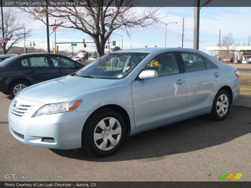 Sky Blue Pearl / Ash 2007 Toyota Camry LE