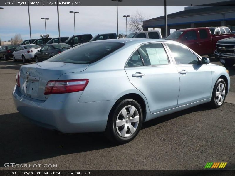Sky Blue Pearl / Ash 2007 Toyota Camry LE