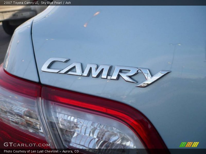 Sky Blue Pearl / Ash 2007 Toyota Camry LE
