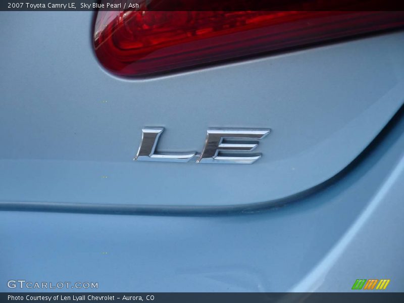 Sky Blue Pearl / Ash 2007 Toyota Camry LE