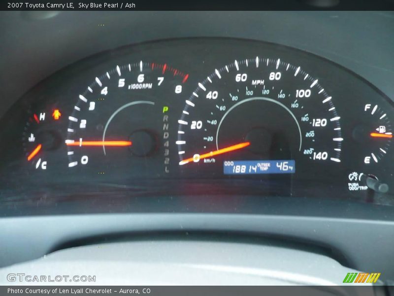Sky Blue Pearl / Ash 2007 Toyota Camry LE