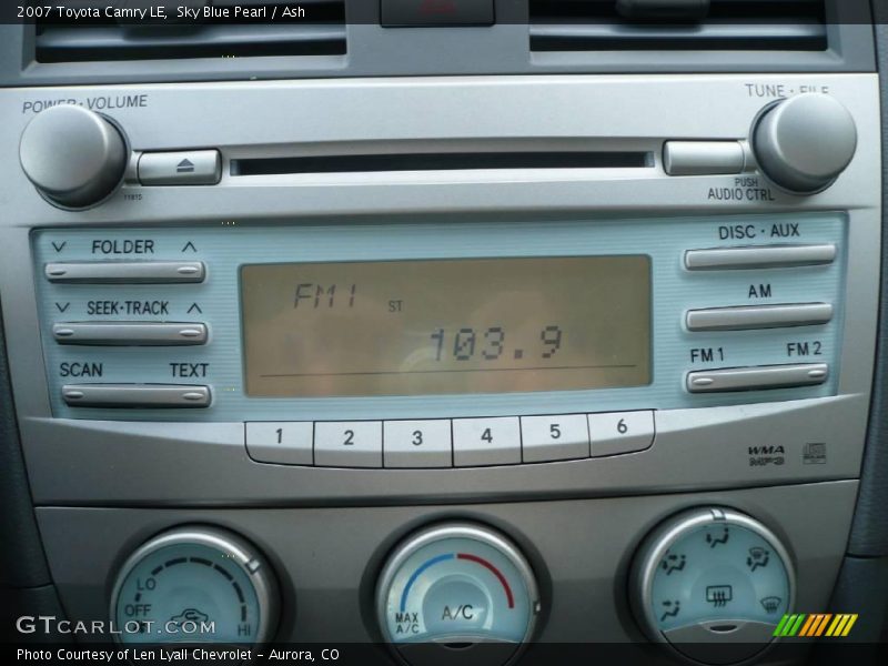 Sky Blue Pearl / Ash 2007 Toyota Camry LE