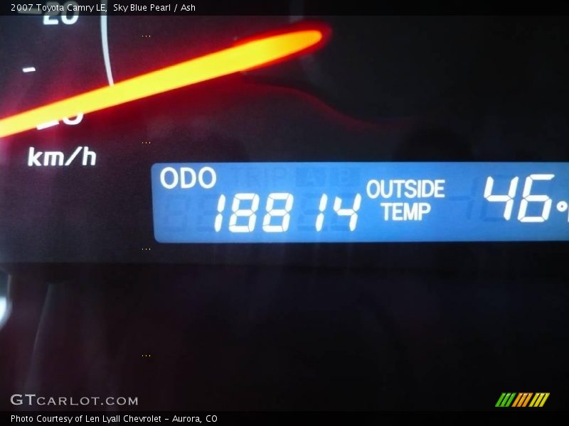 Sky Blue Pearl / Ash 2007 Toyota Camry LE