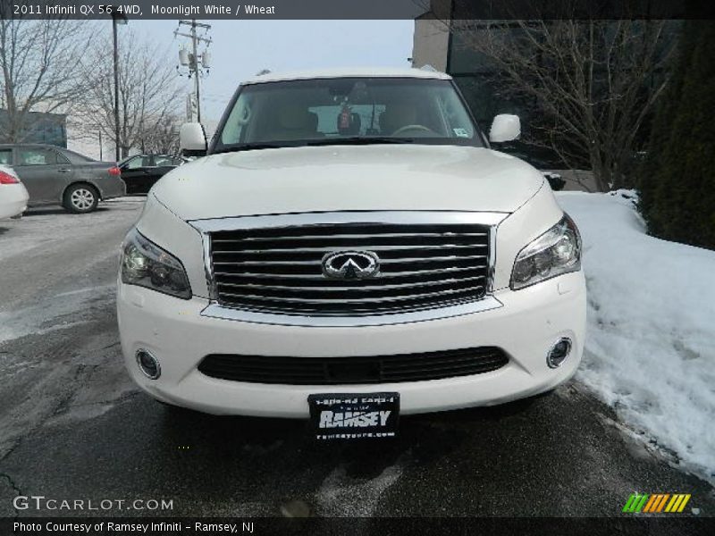 Moonlight White / Wheat 2011 Infiniti QX 56 4WD