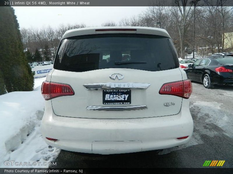 Moonlight White / Wheat 2011 Infiniti QX 56 4WD