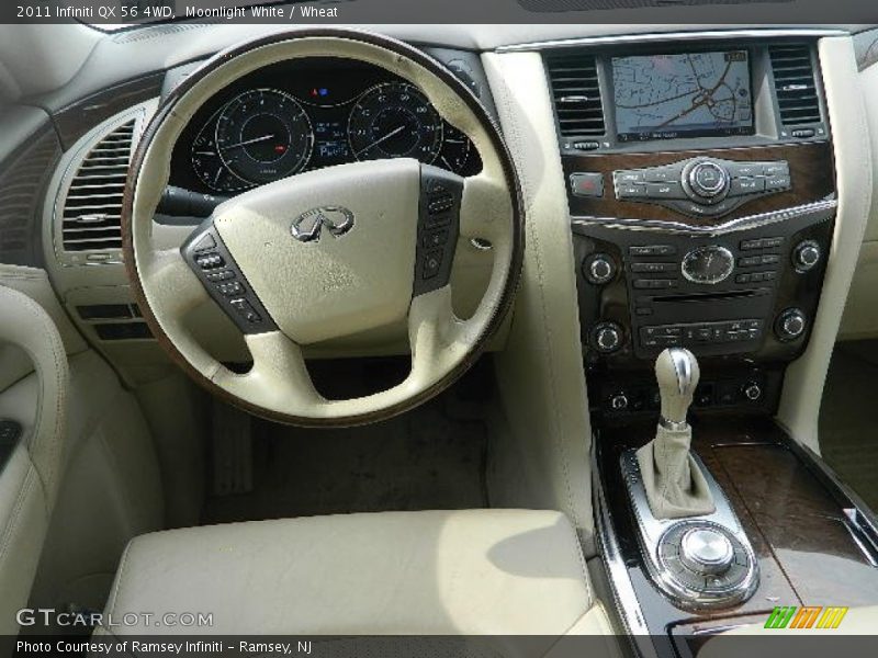 Moonlight White / Wheat 2011 Infiniti QX 56 4WD
