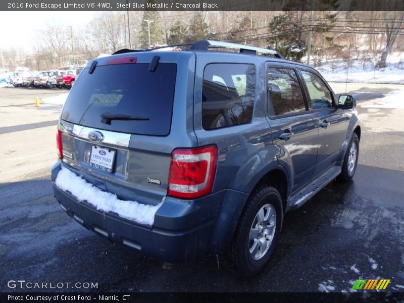 Steel Blue Metallic / Charcoal Black 2010 Ford Escape Limited V6 4WD