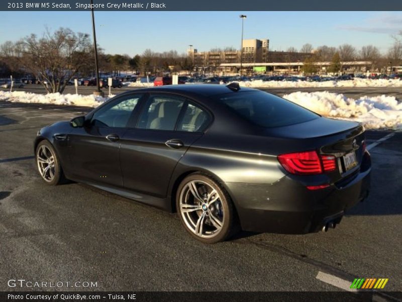 Singapore Grey Metallic / Black 2013 BMW M5 Sedan