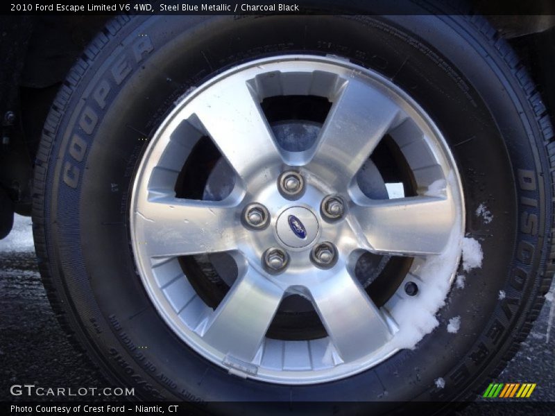 Steel Blue Metallic / Charcoal Black 2010 Ford Escape Limited V6 4WD