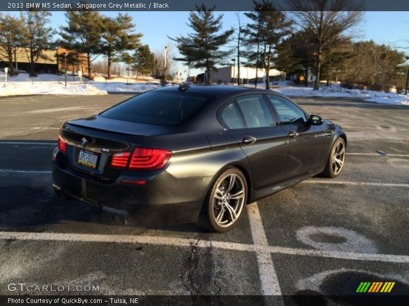 Singapore Grey Metallic / Black 2013 BMW M5 Sedan