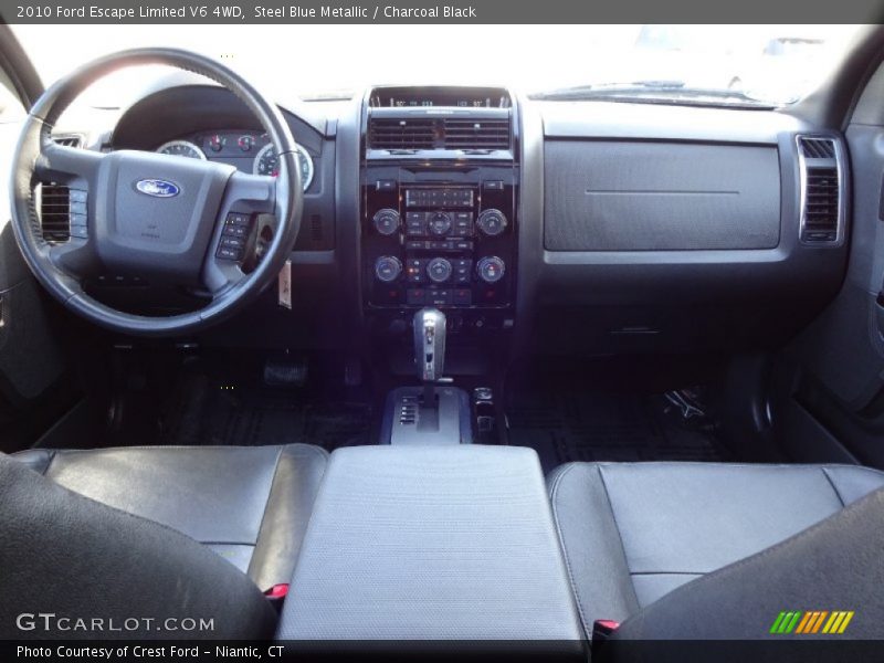 Steel Blue Metallic / Charcoal Black 2010 Ford Escape Limited V6 4WD
